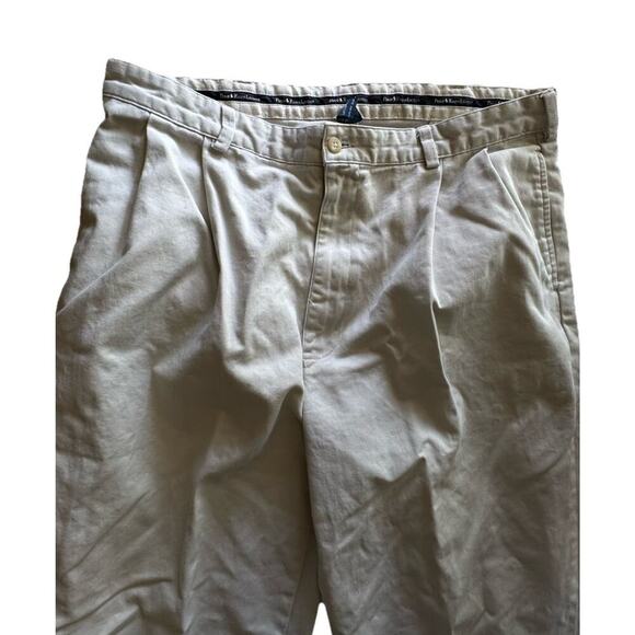 POLO RALPH LAUREN Vintage Pleated Front Chino Hammond Pant in Khaki Size 38 X 30 - Picture 2 of 9